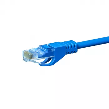 DSIT CAT5e U/UTP sieťový patch kábel, 20 m, modrá, 100% meď (DC-54-200)