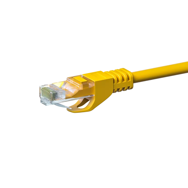 DSIT CAT5e U/UTP sieťový kábel, 20 m, žltý, 100% meď (DC-57-200)