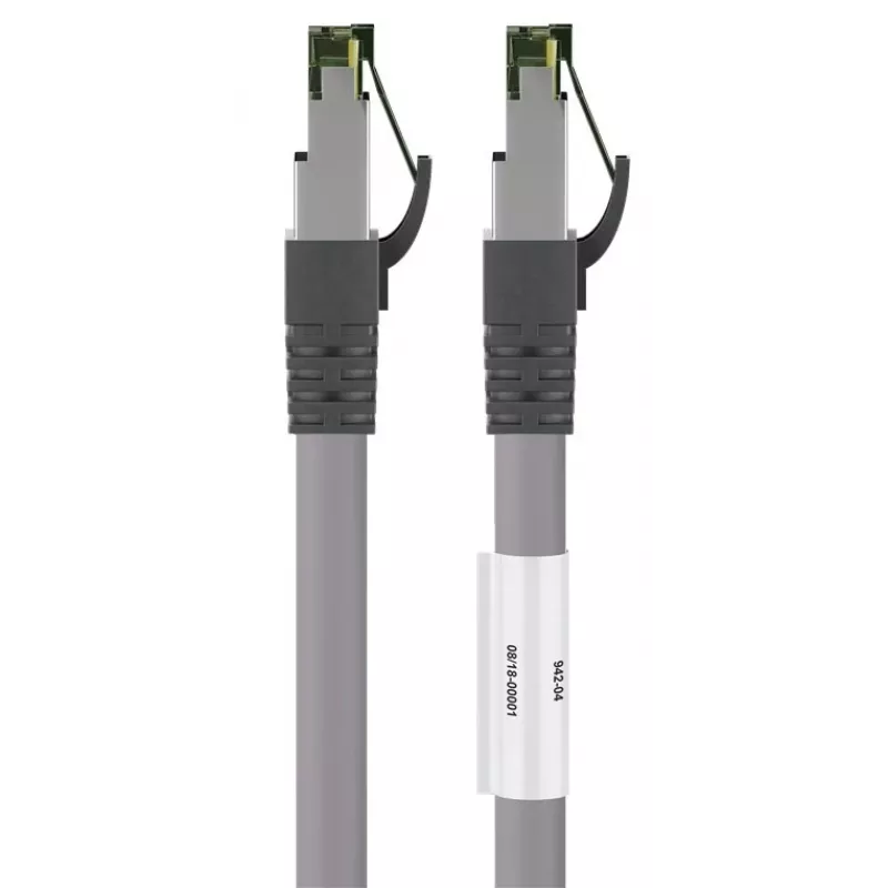 DSIT CAT 8 S/FTP PiMF sieťový kábel RJ45, sivá, 2m