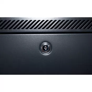 DSIT 15U nástenný serverový rozvádzač s kovovými dverami 600x600x770mm čierny