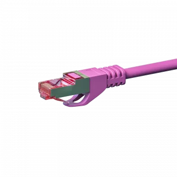 DSIT CAT 6 sieťový kábel LSOH - S/FTP - 7,5 m - ružový