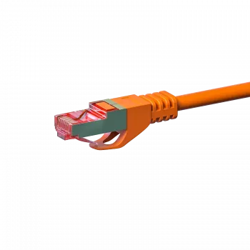 DSIT CAT 6 S/FTP LSOH ethernetový patch kábel, 30 m, oranžová
