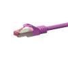 DSIT CAT 6 S/FTP LSOH sieťový inštalačný kábel 50 m ružová