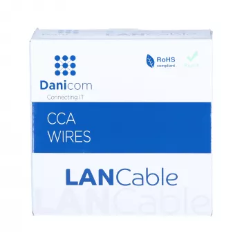 DSIT CAT5e F/UTP 50m rolka Solid Core CCA sieťový kábel sivá (DC-FTP5CCA50S-GRY)