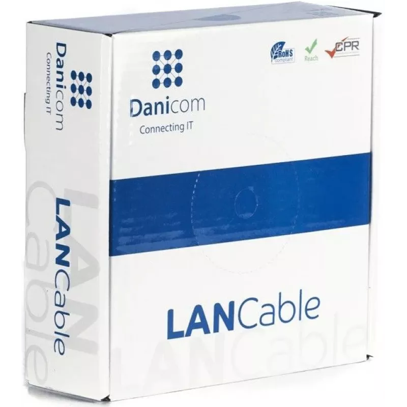 DSIT CAT5e F/UTP 50m rolka Solid Core CCA sieťový kábel sivá (DC-FTP5CCA50S-GRY)