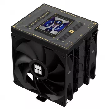 Thermalright Burst Assassin 120 Vision Black ARGB CPU vzduchový chladič s TFT-LCD displejom, 6 heatpipes, 220W TDP, 120mm PWM ventilátor, Intel LGA1700/1200/115X/2011/2066, AMD AM5/AM4