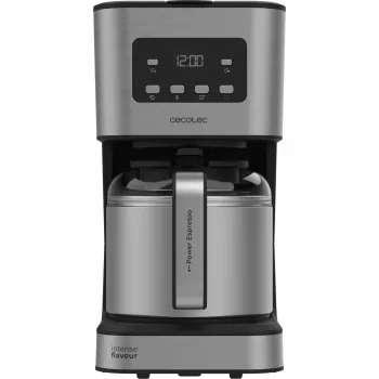 Cecotec Coffee 66 Drop & Thermo Time filtrovací kávovar, 1,2 l termokanvica, 950 W, nerez/čierna
