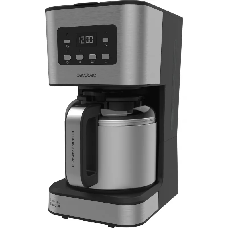 Cecotec Coffee 66 Drop & Thermo Time filtrovací kávovar, 1,2 l termokanvica, 950 W, nerez/čierna