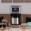 Cecotec Coffee 66 Drop & Thermo Time filtrovací kávovar, 1,2 l termokanvica, 950 W, nerez/čierna