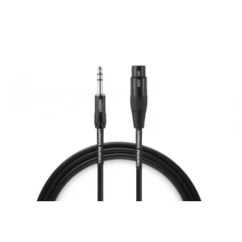 Warm Audio Premium Series XLR samica na 6,35-mm TRS konektor samec kábel 0,9 m čierny