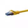 DSIT CAT6a U/UTP 100 % meď ethernetový patch kábel, RJ45, 1 m, žltý