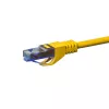 DSIT CAT6a U/UTP 100 % meď ethernetový patch kábel, RJ45, 1 m, žltý