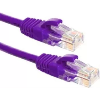 DSIT CAT6a sieťový kábel 100 % meď - U/UTP - 1,5 m - fialový (DC-U6A8-015)