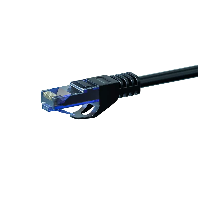 DSIT CAT6a sieťový kábel 100 % meď - U/UTP - 3 metre - čierny (DC-U6A0-030)
