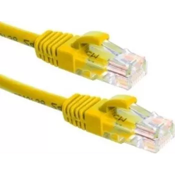 DSIT CAT6a sieťový kábel 100 % meď U/UTP 10 m žltý
