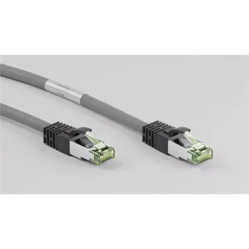 DSIT RJ45 sieťový kábel S/FTP PiMF CAT 8 kábel sivý 1m