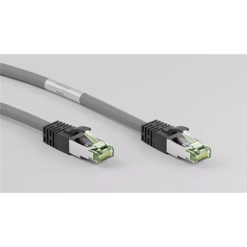 DSIT RJ45 sieťový kábel S/FTP PiMF CAT 8 kábel sivý 1m