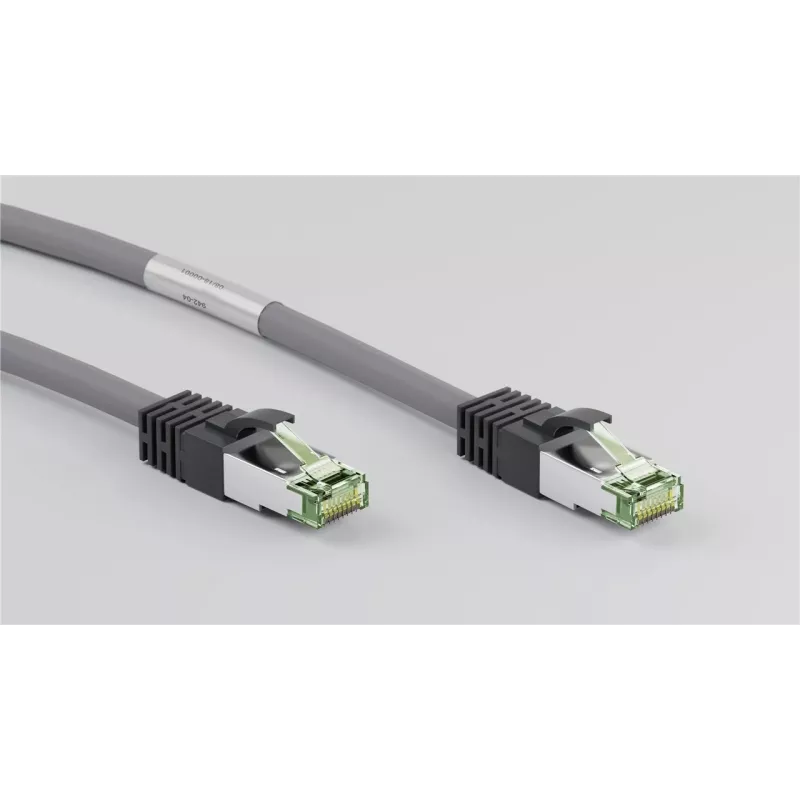 DSIT RJ45 sieťový kábel S/FTP PiMF CAT 8 kábel sivý 0,25 m
