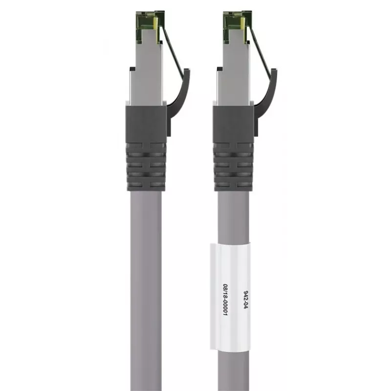 DSIT RJ45 sieťový kábel S/FTP PiMF CAT 8 kábel sivý 0,25 m