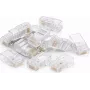 DSIT DANICOM UTP RJ45 Cat5e Pass-Through sieťový konektor samec pre flexibilné a plné vodiče (balenie 10 ks)