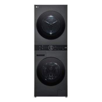 LG ELECTRONICS WashTower WT1210BBF (WiFi) 12kg/10kg práčka so sušičkou s AI DD™, Steam+ a ezDispense™ – Black Steel
