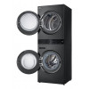 LG ELECTRONICS WashTower WT1210BBF (WiFi) 12kg/10kg práčka so sušičkou s AI DD™, Steam+ a ezDispense™ – Black Steel