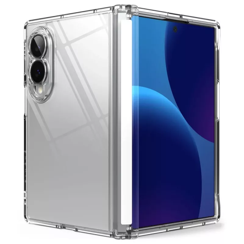 Ringke Fusion Flap Galaxy Z Fold 8 transparentné hybridné ochranné puzdro s ochranou závesu