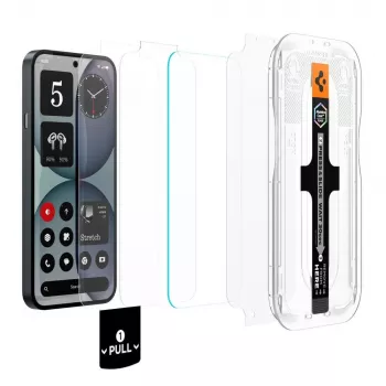 Ochranné tvrdené sklo Spigen GLAS.tR EZ Fit Pro AC HD pre Nothing Phone (4a), balenie 2 ks, číre