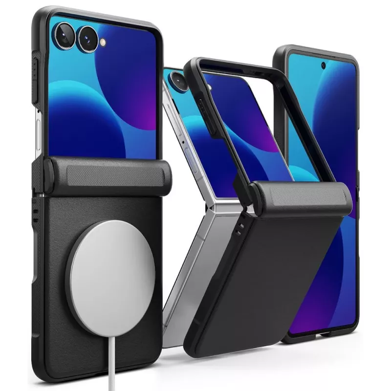 Ringke Onyx Flap Magnetic MagSafe puzdro pre Samsung Galaxy Z Flip 8 - čierna