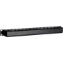 DSIT DS-1902 19 inch kryt na káble s posuvnými dvierkami, 1U, čierny