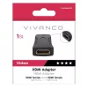 Vivanco VVVHDMIADFFG HDMI spojovací adaptér konektor samica na samicu 4K 60Hz 18Gbps čierny