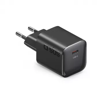 SBS 20W USB-C PD nástenná nabíjačka čierna