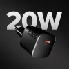 SBS 20W USB-C PD nástenná nabíjačka čierna