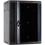 DSIT DS6415 15U nástenný serverový rozvádzač so sklenenými dverami, 600x450x770 mm, čierny