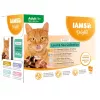 EUKANUBA IAMS DELIGHTS Land & Sea Collection v omáčke mokré krmivo pre mačky – 12x85g vrecká (losos a treska, kura a moriak, jahňacina a červená paprika)