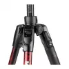 Manfrotto MKBFRTA4RD-BH Befree 4-sekčný hliníkový cestovný statív s guľovou hlavou, červený