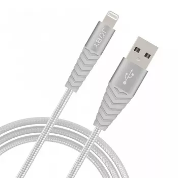 Joby nabíjací a synchronizačný kábel Lightning, 1,2 m, strieborný (JB01814-BWW)