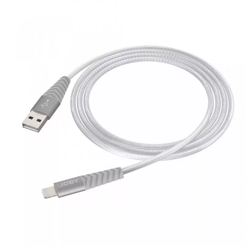 Joby nabíjací a synchronizačný kábel Lightning, 1,2 m, strieborný (JB01814-BWW)