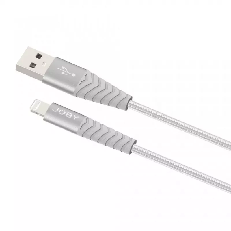 Joby nabíjací a synchronizačný kábel Lightning, 1,2 m, strieborný (JB01814-BWW)