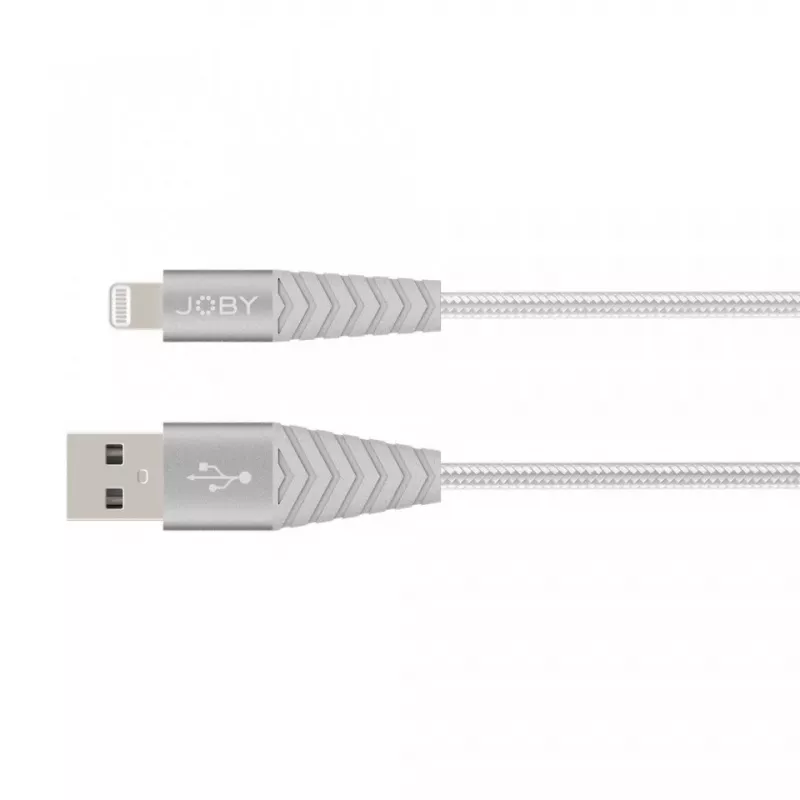 Joby nabíjací a synchronizačný kábel Lightning, 1,2 m, strieborný (JB01814-BWW)