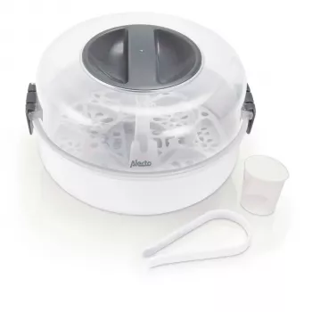 Alecto BW-04 mikrovlnný sterilizátor fliaš biely