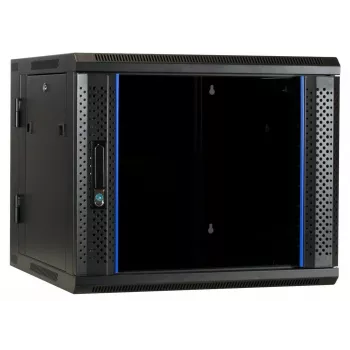 Reverzibilná nástenná serverová skriňa DSIT DS6609-DOUBLE so sklenenými dvierkami, šírka 600 mm