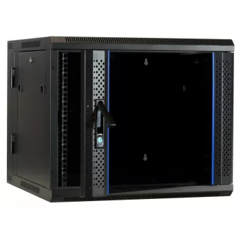 Reverzibilná nástenná serverová skriňa DSIT DS6609-DOUBLE so sklenenými dvierkami, šírka 600 mm