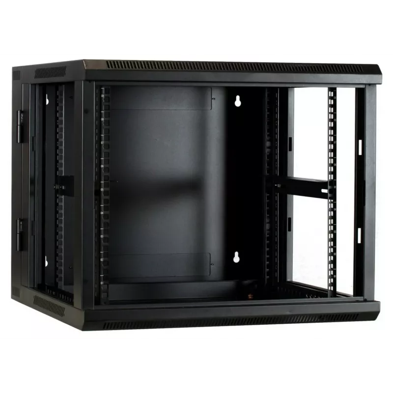 Reverzibilná nástenná serverová skriňa DSIT DS6609-DOUBLE so sklenenými dvierkami, šírka 600 mm