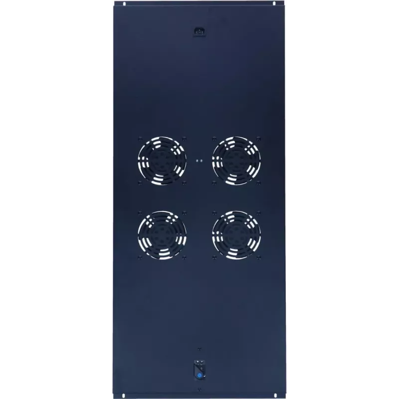 DSIT DS-FT120 strešná ventilátorová jednotka pre 1200mm serverové racky - 4 ventilátory s termostatom, 480 m³/h, 230V, čierna