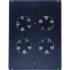 DSIT DS-FT80 4-ventilátorová chladiaca jednotka serverového racku s termostatom pre skrine s hĺbkou 800 mm, 1U, 230V, čierna