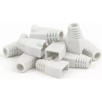 DSIT DANICOM RJ45 káblová priechodka biela - 10 kusov (DC-RJ45-BOOT-WHITE-10PCE)