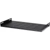 DSIT DS-FH45 pevná polica pre nástenné skrine s hĺbkou 450 mm, 1U, čierna