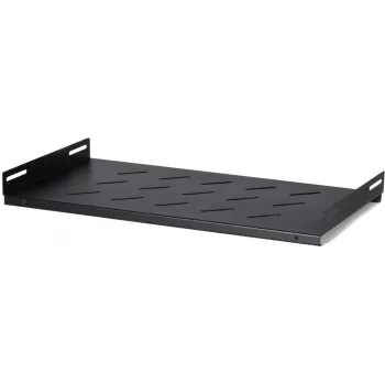 DSIT DS-FH45 pevná polica pre nástenné skrine s hĺbkou 450 mm, 1U, čierna