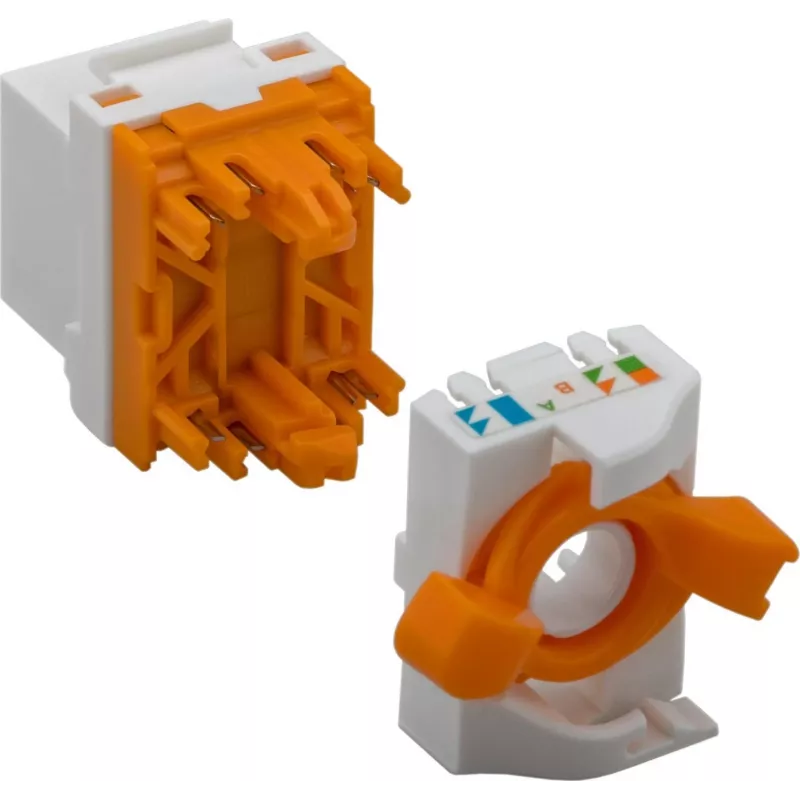 DS-IT CAT6 UTP keystone konektor samica bezskrutkový Twist (DS-KC-UTP6-TL-T)